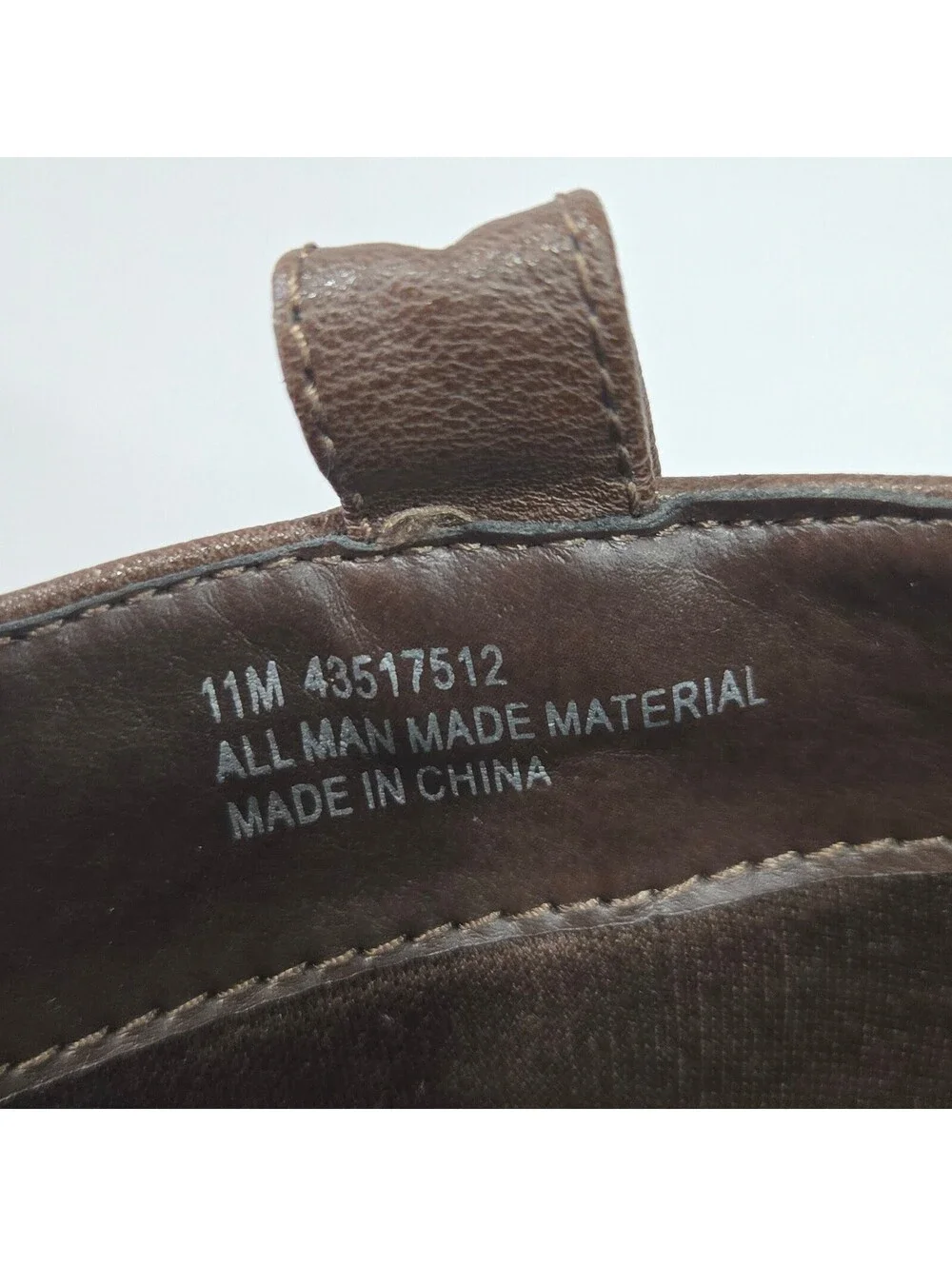 C. EST. 1946 Women’s Brown Ankle Booties Size 11M back zip almond toe man made